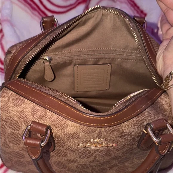 Coach Brown Signature Satchel